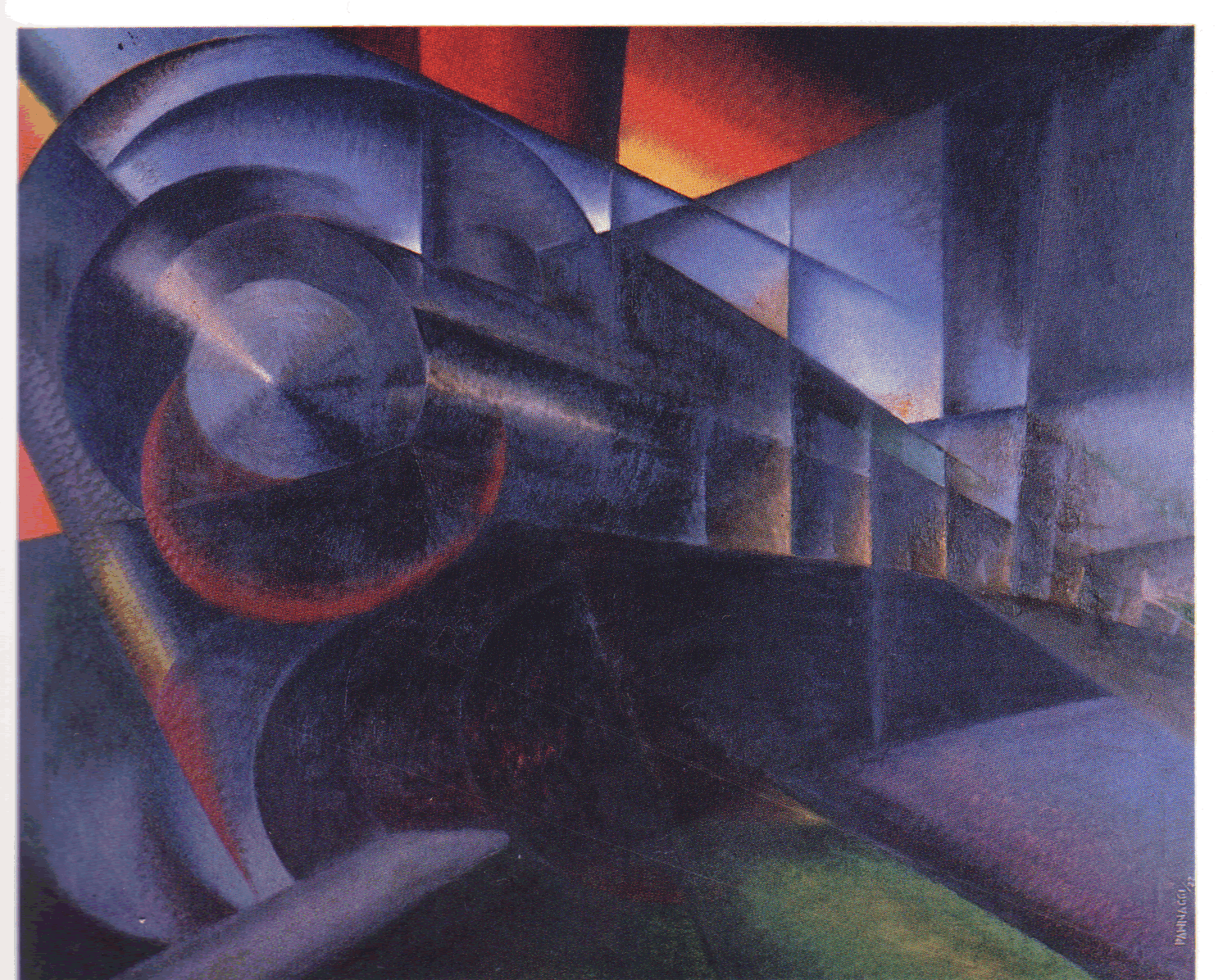 Ivo Pannaggi Speeding Train 1922