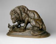 Antoine-Louis Barye Lion and Serpent 1832 (executed probably in 1847 or 1848) 