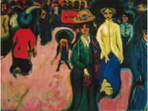 Ernst Ludwig Kirchner Street Dresden 1908 (reworked 1919; dated on painting 1907)