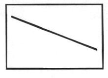 A diagonal line is a line that is slanted at an angle