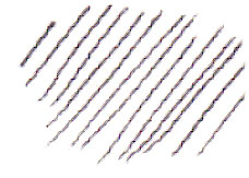 Parallel lines drawn with pencil demonstrating hatching technique